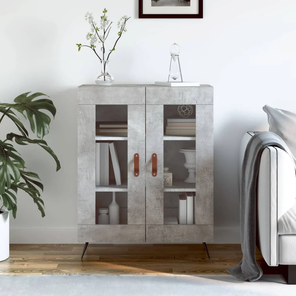 Berkfield Sideboard Concrete Grey 69.5x34x90 cm Engineered Wood