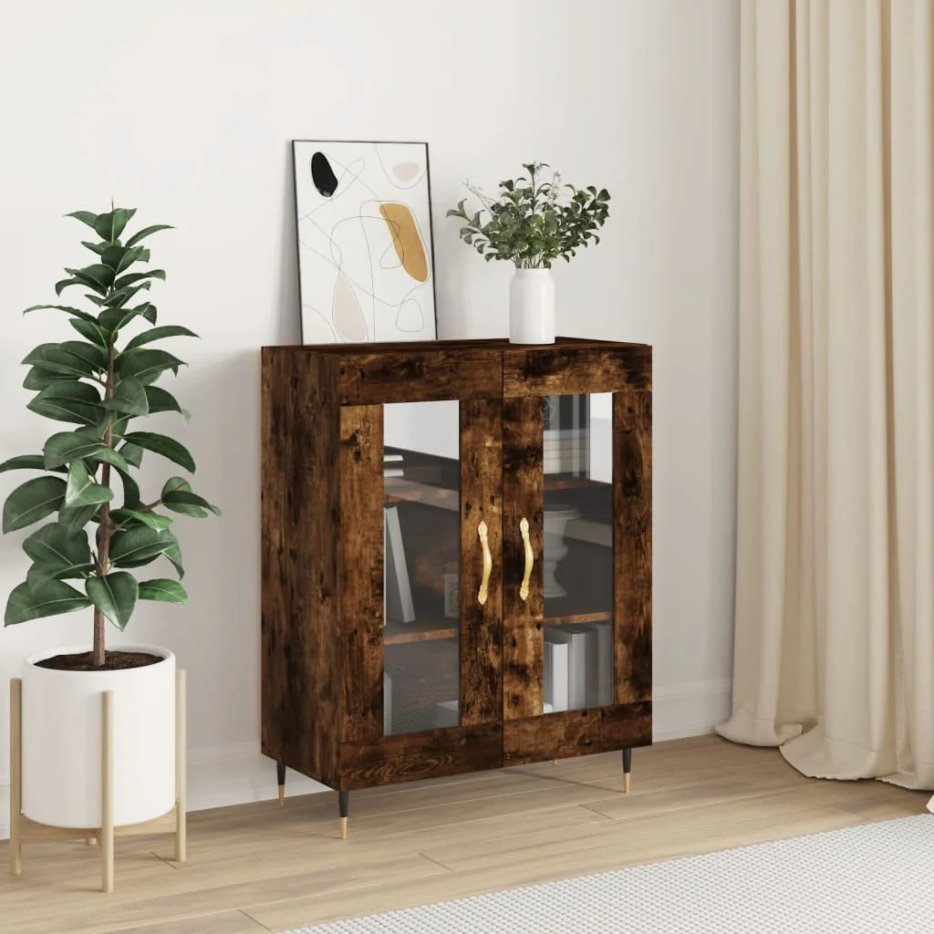 Berkfield Sideboard Smoked Oak 69.5x34x90 cm Engineered Wood
