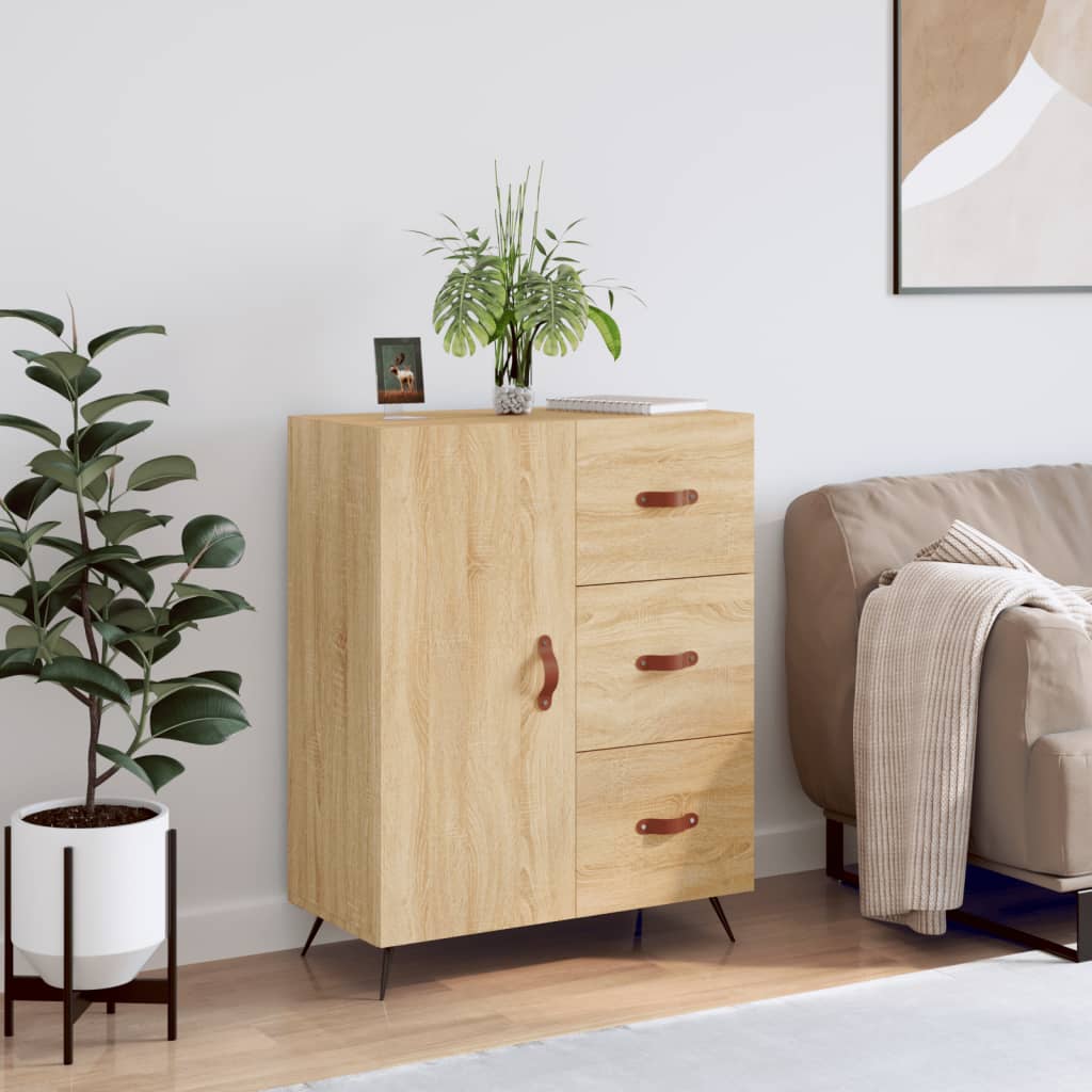Berkfield Sideboard Sonoma Oak 69.5x34x90 cm Engineered Wood