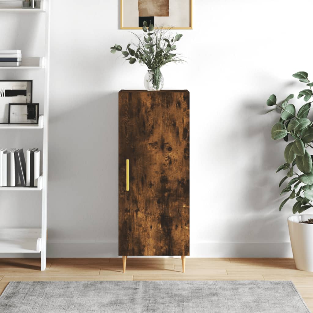 Berkfield Sideboard Smoked Oak 34.5x34x90 cm Engineered Wood
