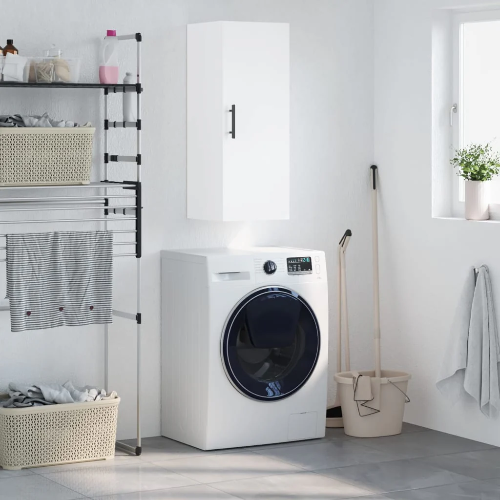 Berkfield Wall Mounted Cabinet White 34.5x34x90 cm