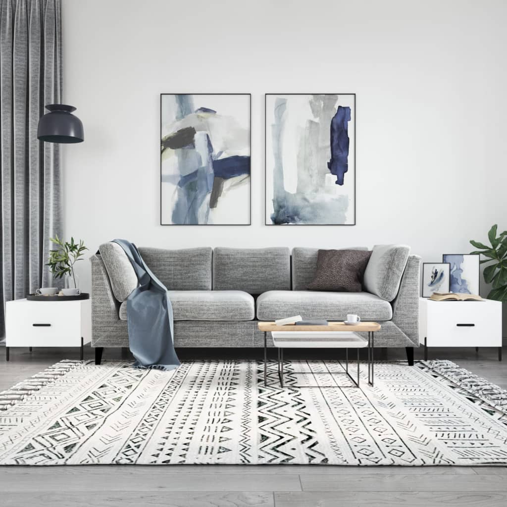 Berkfield Coffee Tables 2 pcs White 50x50x40 cm Engineered Wood