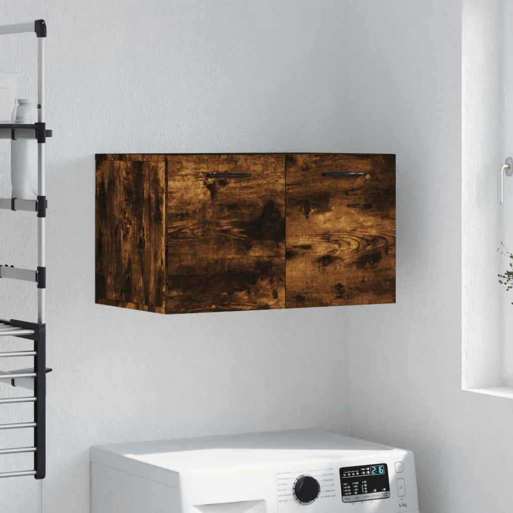 Berkfield Wall Cabinet Smoked Oak 60x36.5x35 cm Engineered Wood