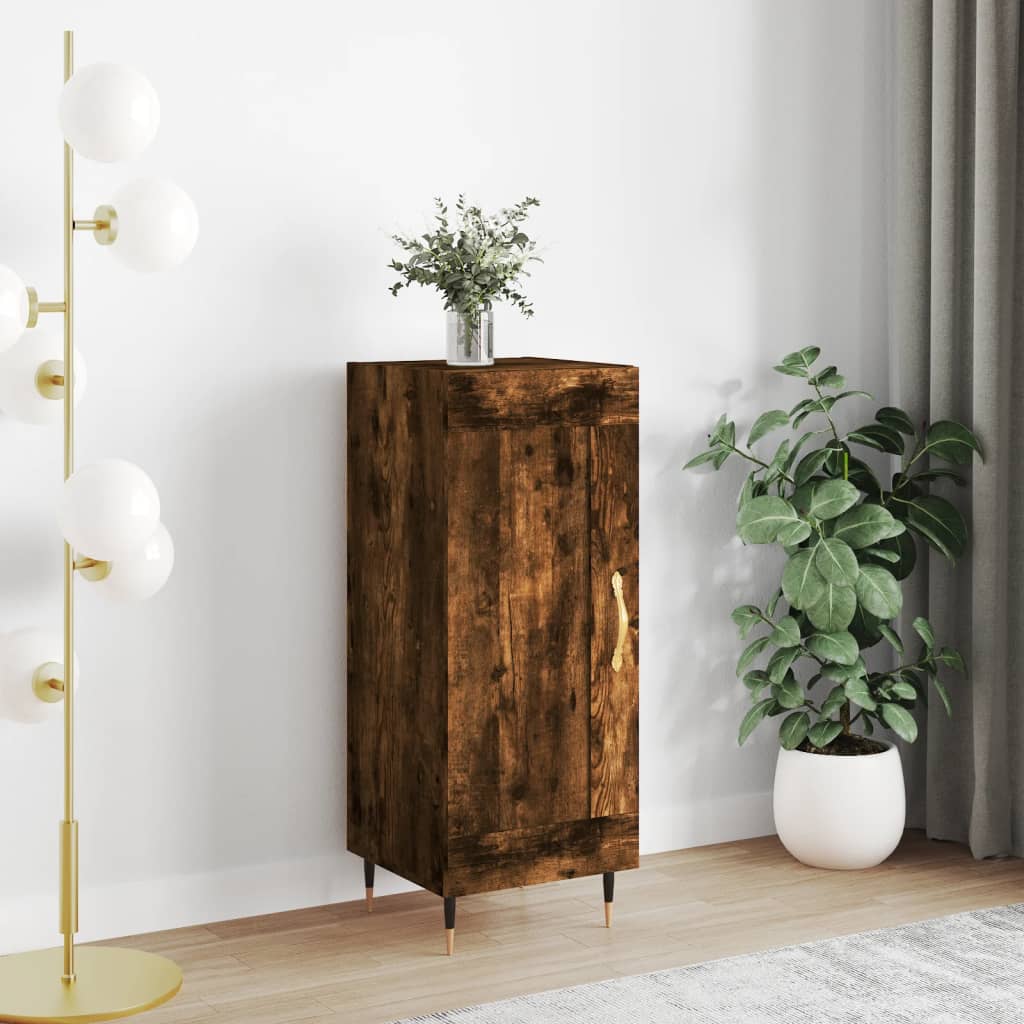 Berkfield Sideboard Smoked Oak 34.5x34x90 cm Engineered Wood