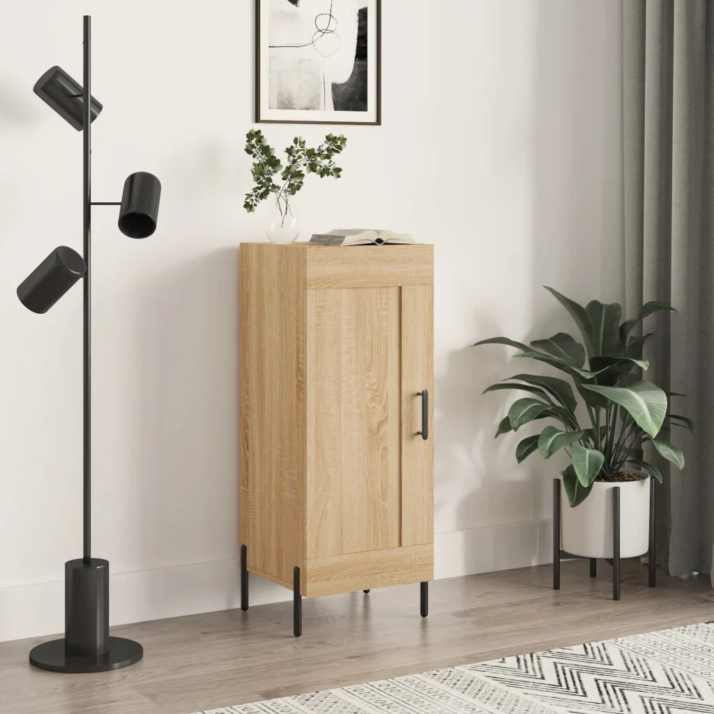 Berkfield Sideboard Sonoma Oak 34.5x34x90 cm Engineered Wood