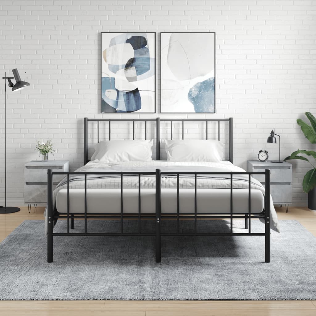 Berkfield Bedside Cabinets 2 pcs Concrete Grey 40x35x50 cm Engineered Wood