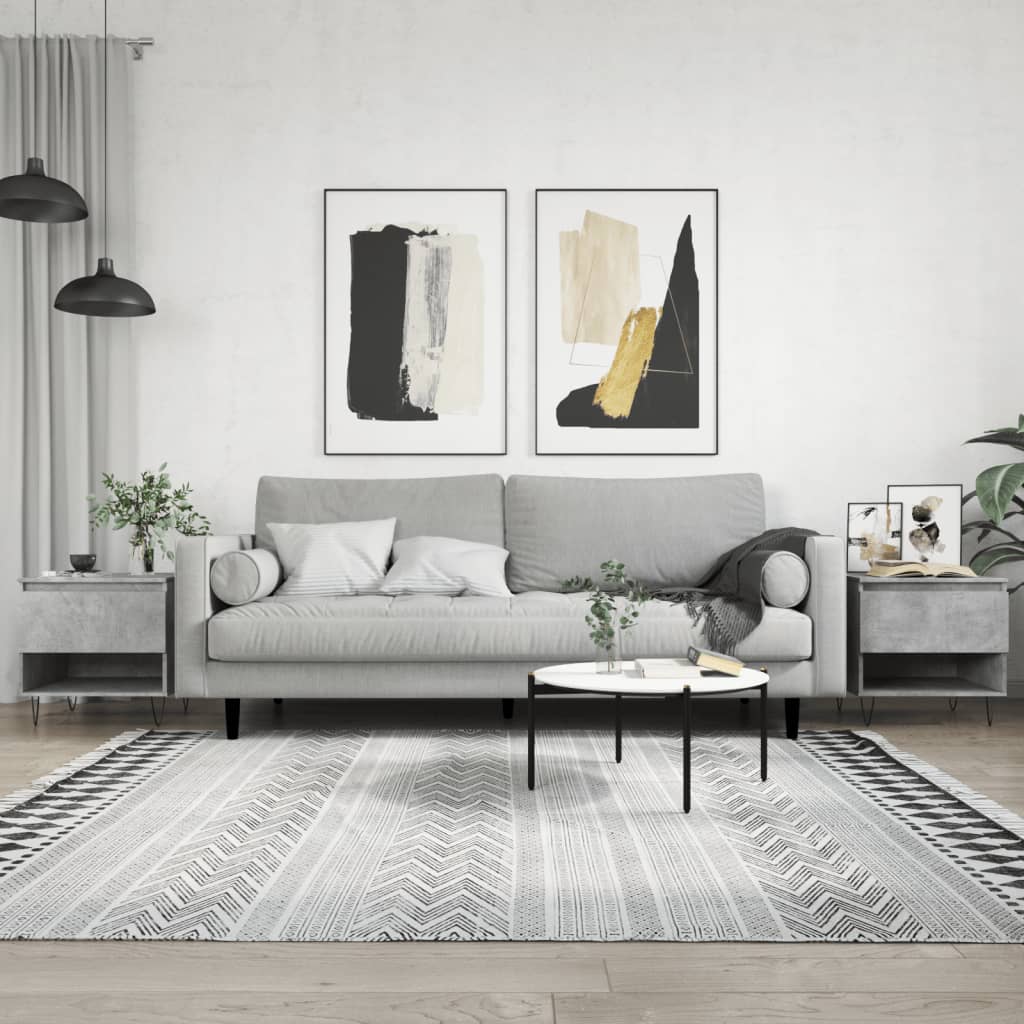 Berkfield Coffee Tables 2 pcs Concrete Grey 50x46x50 cm Engineered Wood