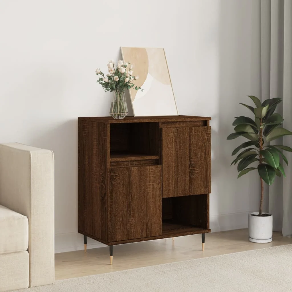 Berkfield Sideboard Brown Oak 60x35x70 cm Engineered Wood