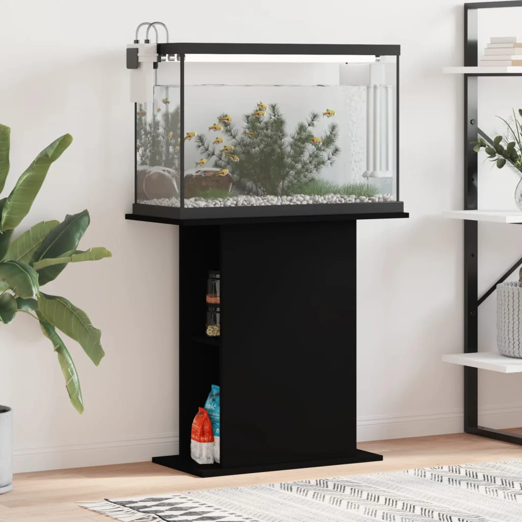 Berkfield Aquarium Stand Black 36x75x72.5 cm Engineered Wood