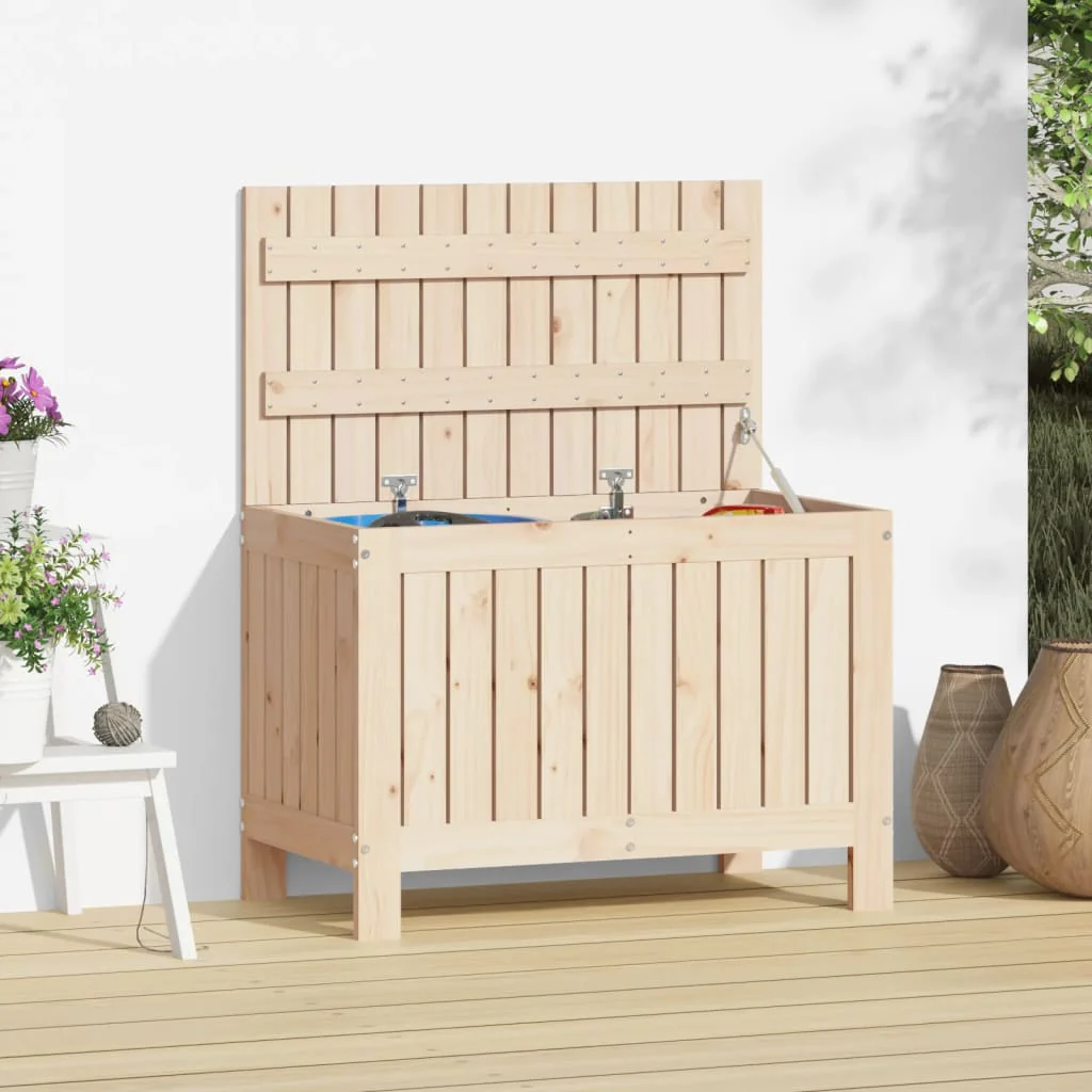 Berkfield Garden Storage Box 76x42.5x54 cm Solid Wood Pine