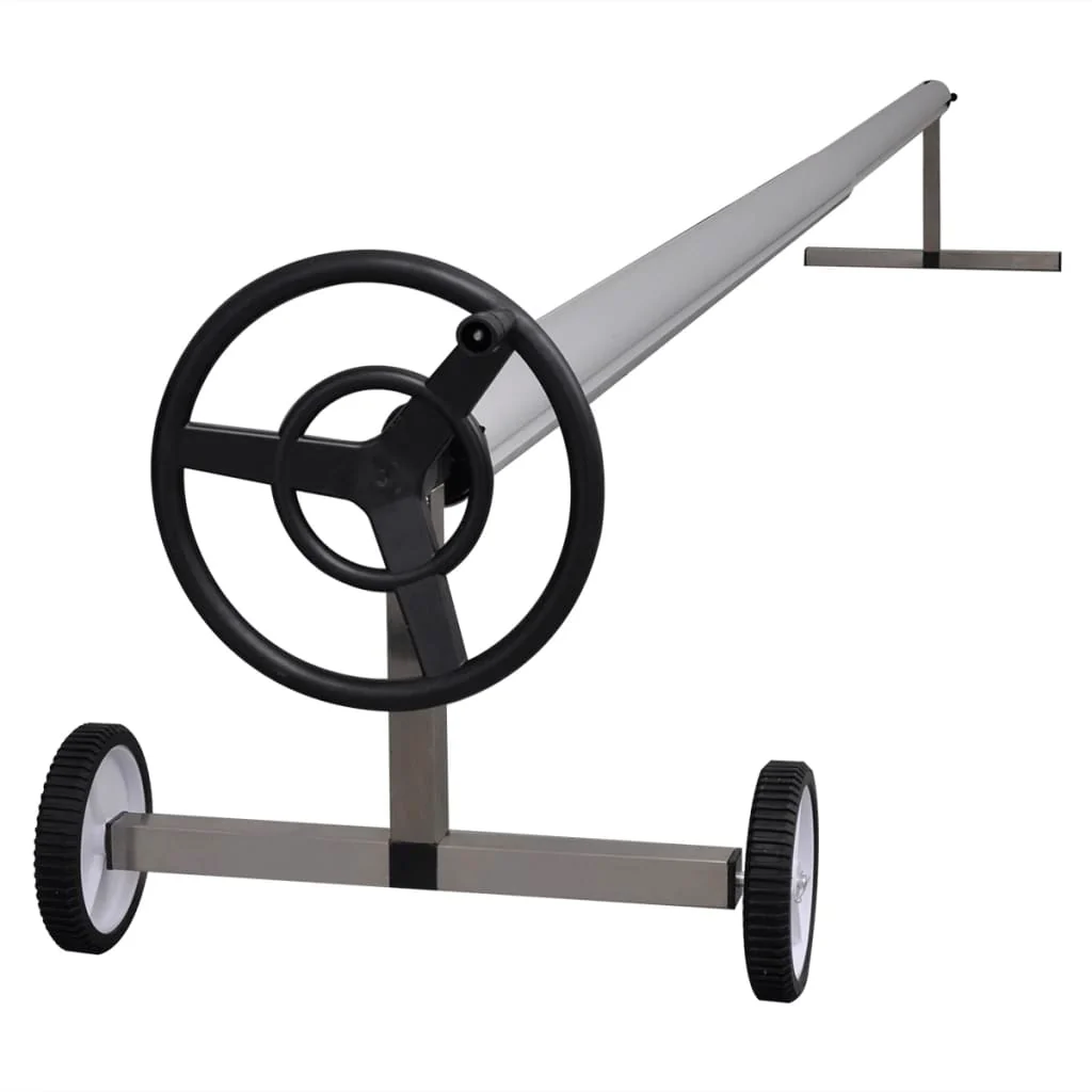 Berkfield Pool Cover Roller with Stainless steel Base